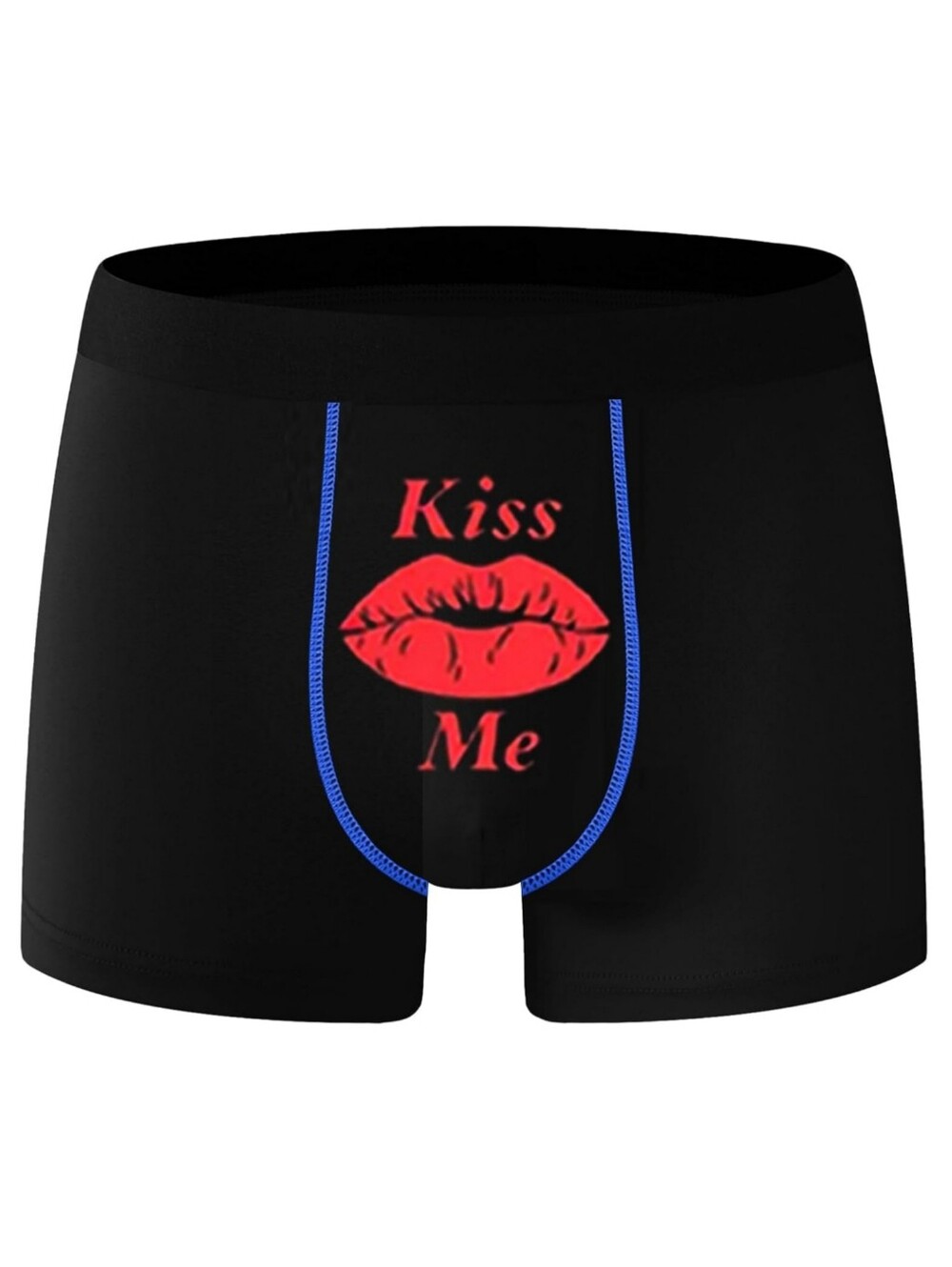 BUY NOW🌟Men's L/XL & XXL Kiss Me Black Boxer Briefs NWT